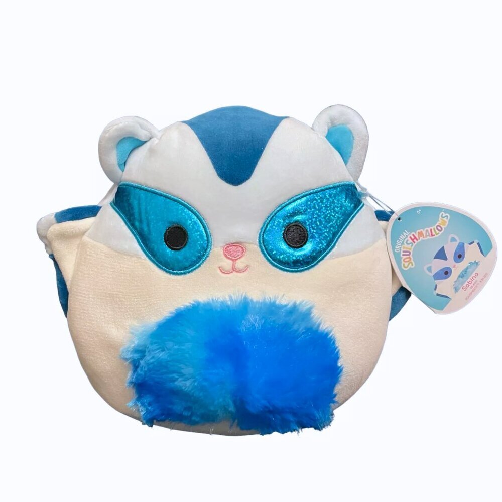NWT Squishmallows 8" Sabino Sugar Glider Soft Flying Squirrel Plush